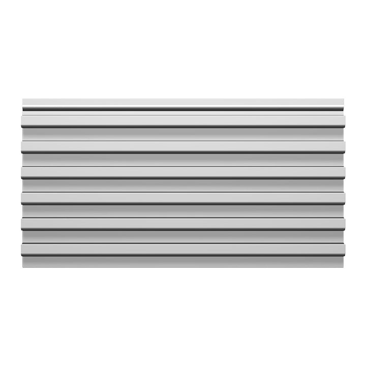 Aluminum Slatwall 1" O.C. 6"H x 96"L 2-Sided