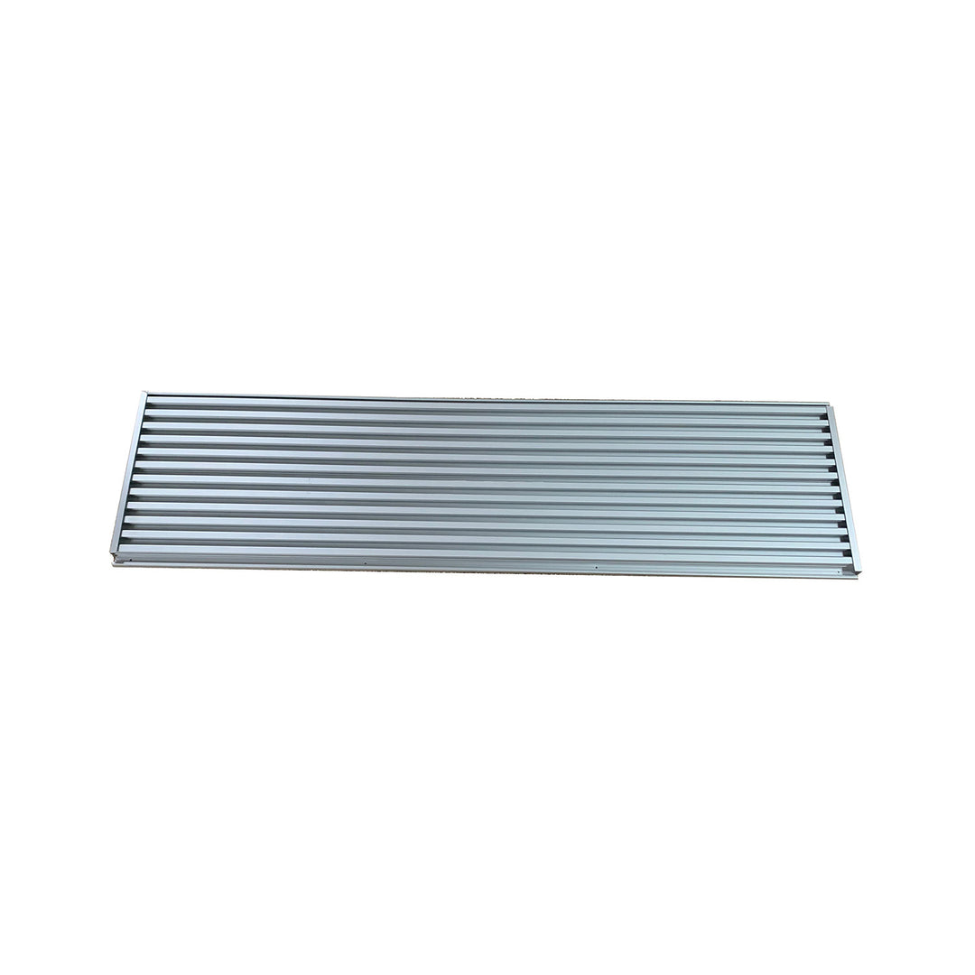 Clear Anodized Aluminum Slatwall Kit - 1" O.C. - 2 Sections 6"H x 48"L