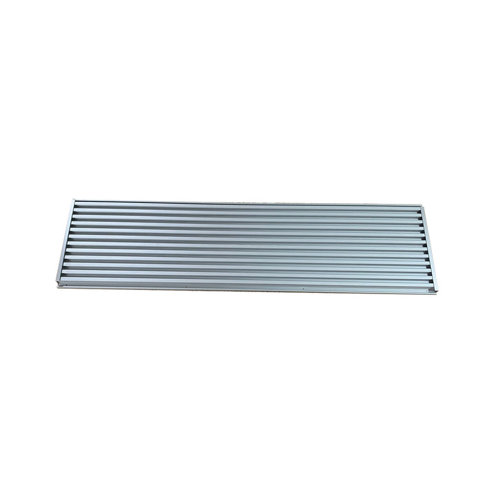 Clear Anodized Aluminum Slatwall Kit - 1" O.C. - 2 Sections 6"H x 48"L