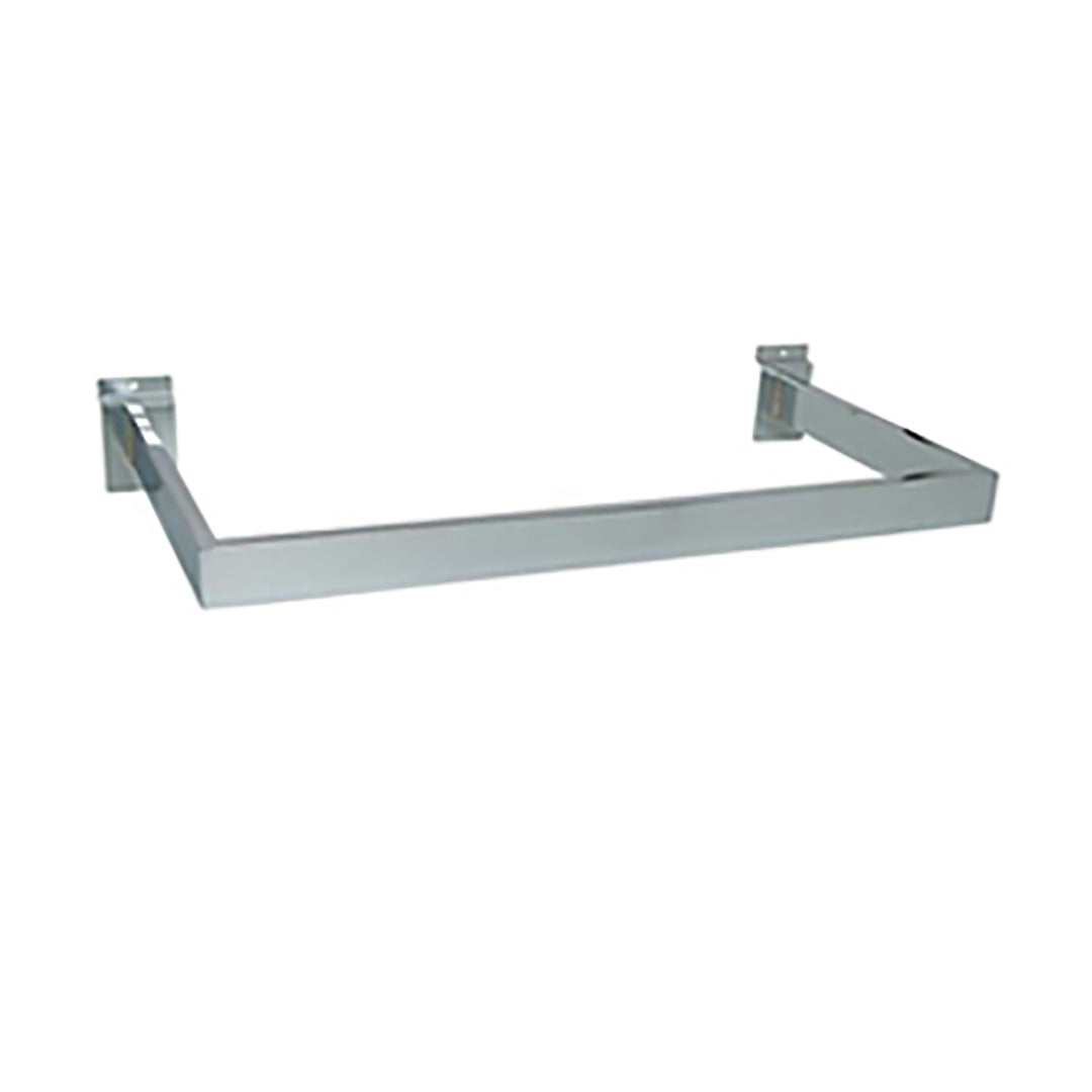 U-Shaped Hangrail For Slatwall – Chrome