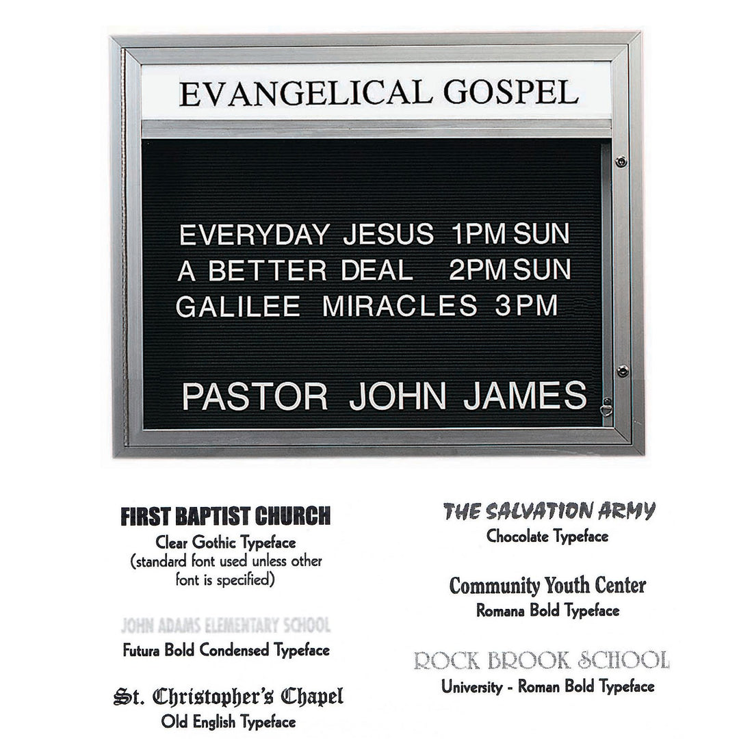Community Message Board with Satin Aluminum Frame  - Double Sided