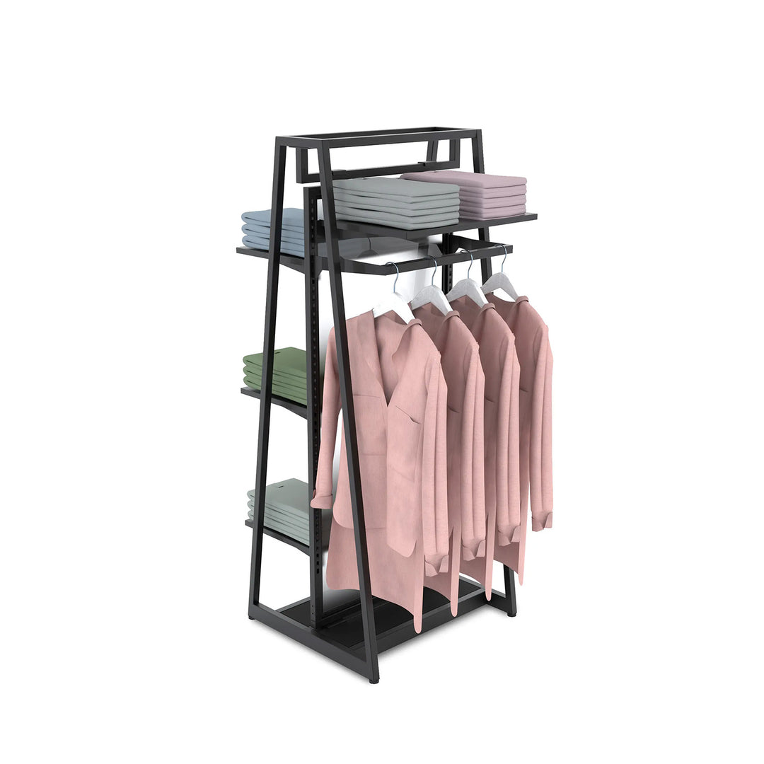 Aspect 24" Floor Merchandiser with Hanging and Shelving - Kit 2