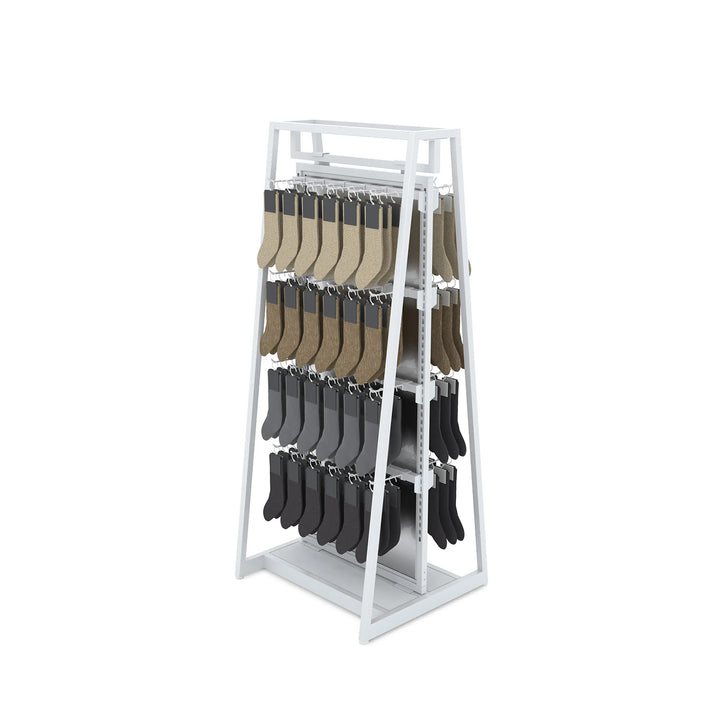 Aspect 24" Floor Merchandiser with Display Hooks - Kit 4