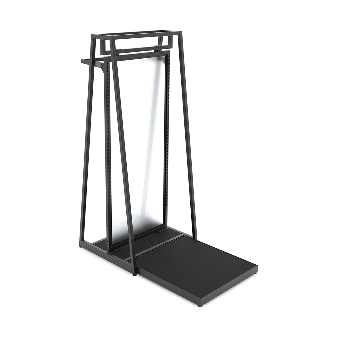 Aspect 24" Floor Merchandiser with Hang Bar and Mannequin Platform - Kit 5
