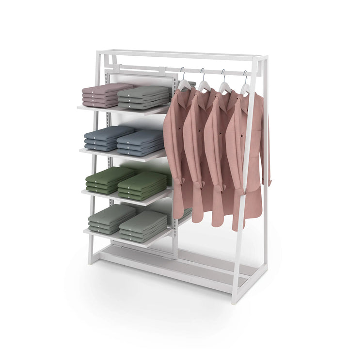 Aspect 48" Floor Merchandiser with Hanging and Shelving - Kit 2