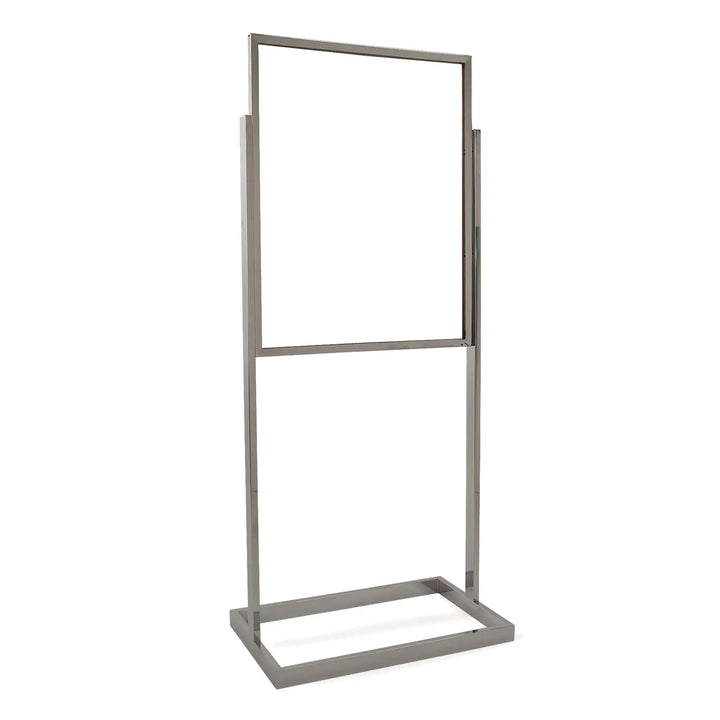 22" x 28" Single Bulletin Sign Holder with Rectangular Tubing Base