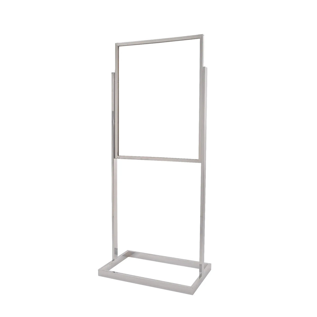22" x 28" Single Bulletin Sign Holder with Rectangular Tubing Base