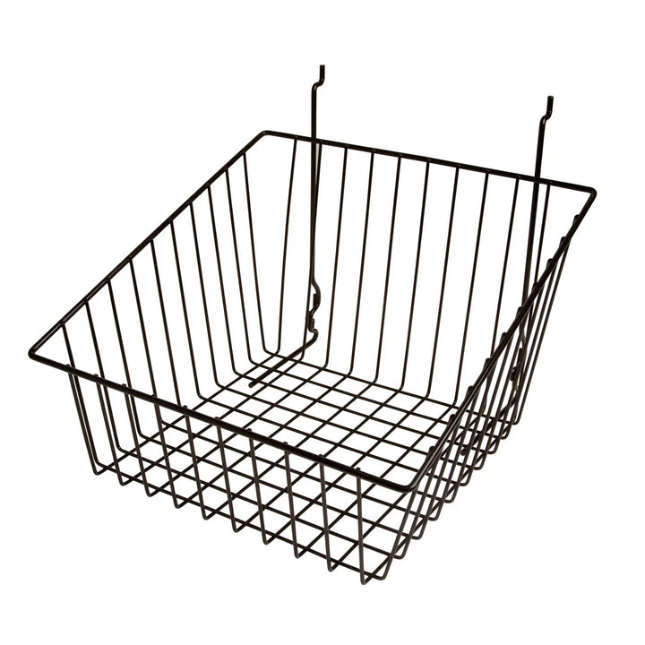 Slatwall Sloped Front Basket - Pack of 6