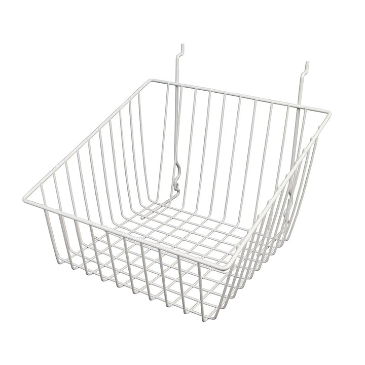 Slatwall Sloped Front Basket - Pack of 6