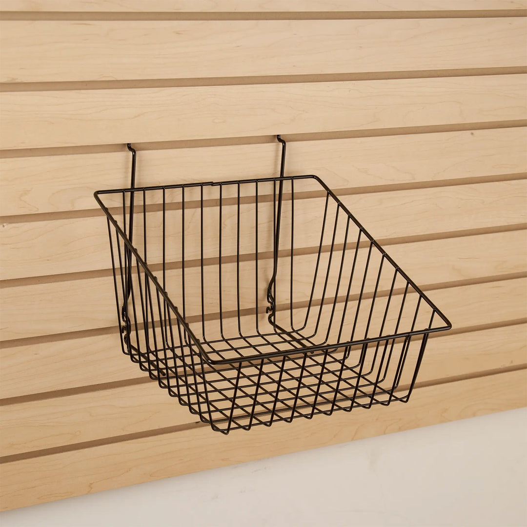 Slatwall Sloped Front Basket - Pack of 6