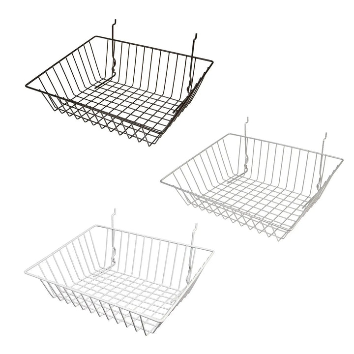 Slatwall Sloping Basket - Pack of 6