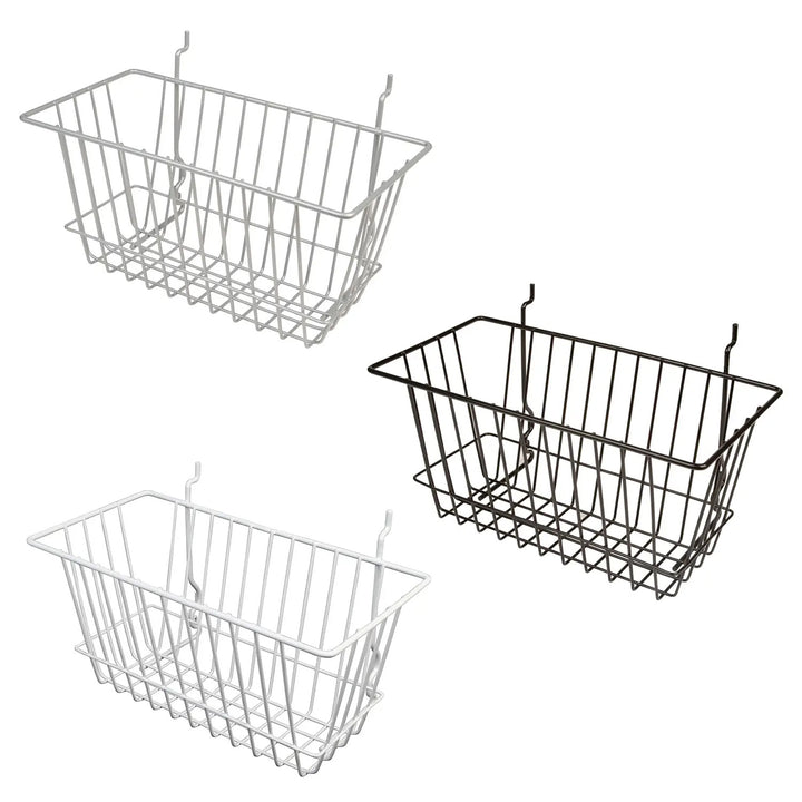 Slatwall Narrow Basket - Pack of 6