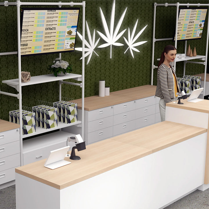 DELUXE CASH WRAP RETAIL COUNTER Drawer Unit - 48" WIDE