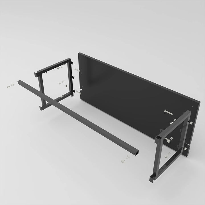 Black Front Privacy Panels For Display Table Storage Cabinet with Drawers