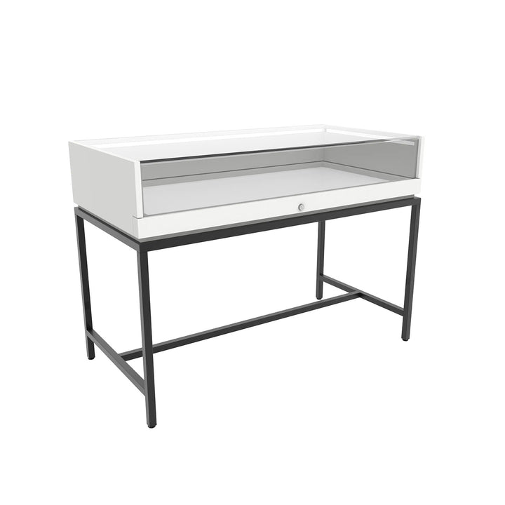 Deluxe Retail Display Case with Inline Base