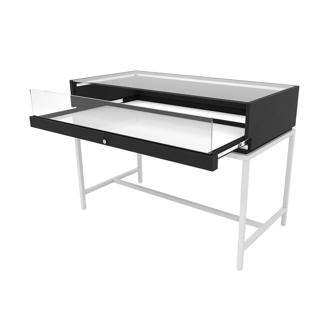 Deluxe Retail Display Case with Inline Base