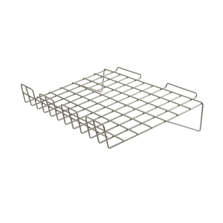 22-1/2"W x 14"L Sloping Wire Shelf with 3" Lip for Slatwall - 6 Pack