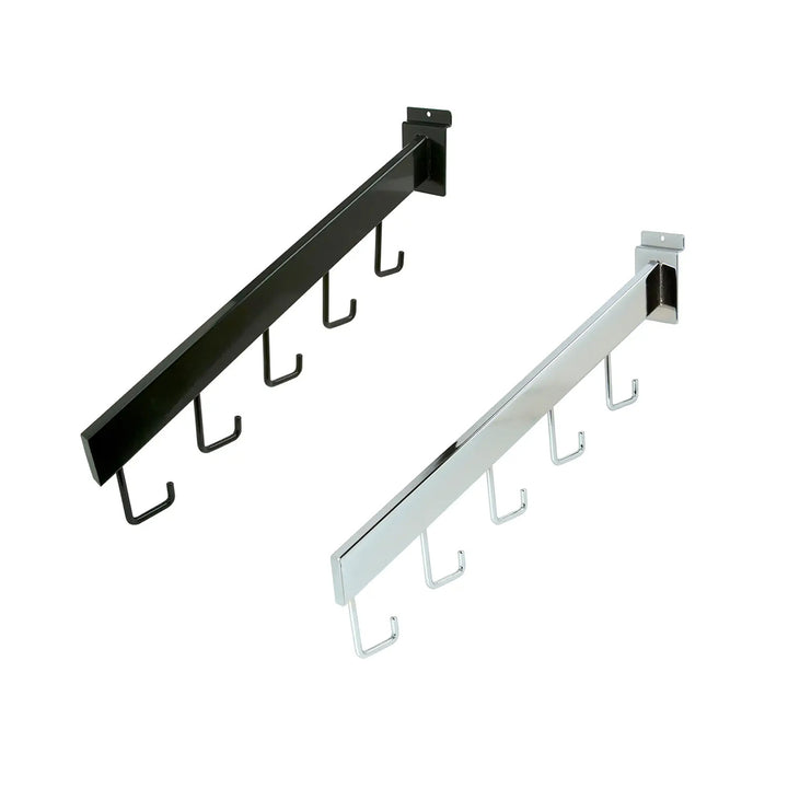 5-Hook Waterfall with Rectangular Tubing for Slatwall
