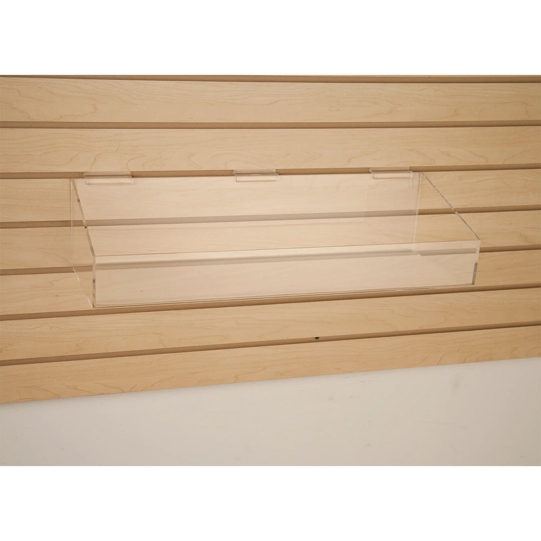 24"W x 8"D x 3"H Extra Support Tray w/ High Wall For Slatwall