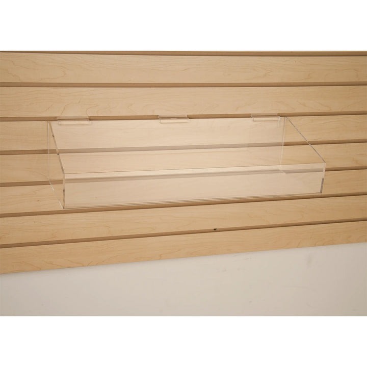 24"W x 8"D x 3"H Extra Support Tray w/ High Wall For Slatwall