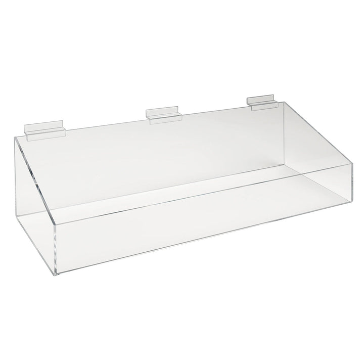 24"W x 8"D x 3"H Extra Support Tray w/ High Wall For Slatwall