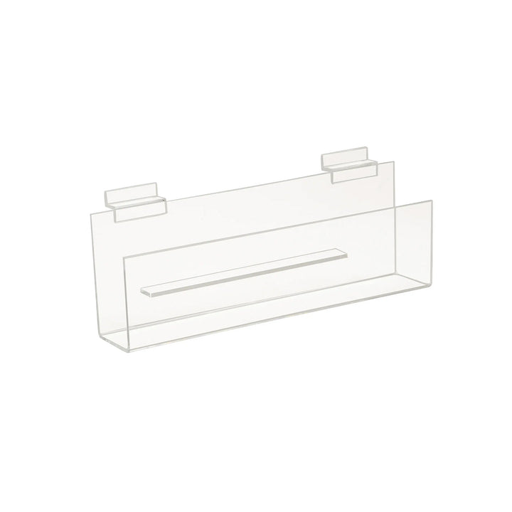 Acrylic Greeting Card Shelf with 3" Lip for Slatwall