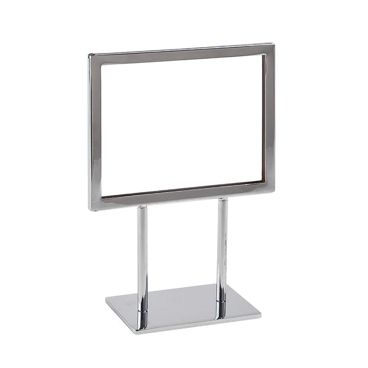 Metal Sign Holder with Mitered Corners with Flat Base
