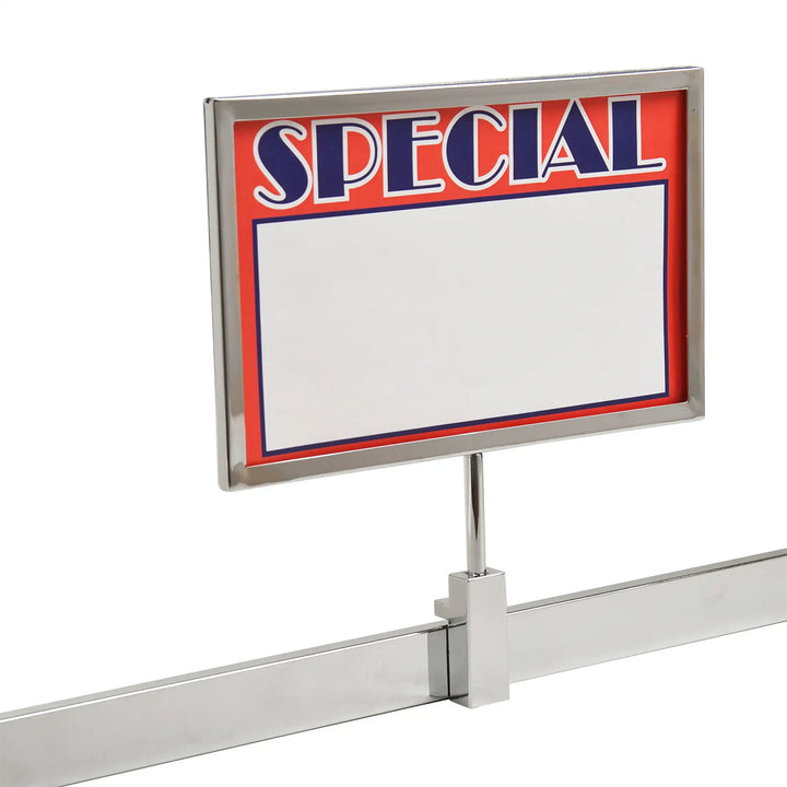 11"W x 7"H Sign Holder w/ Welded 3" Swedge Stem