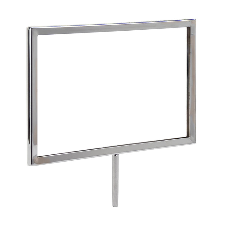 11"W x 7"H Sign Holder w/ Welded 3" Swedge Stem