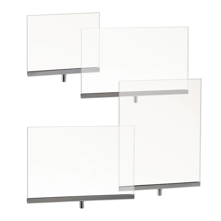 Acrylic Sign Holder with Chrome Channel