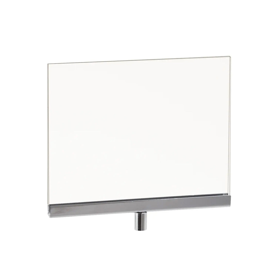 Acrylic Sign Holder with Chrome Channel