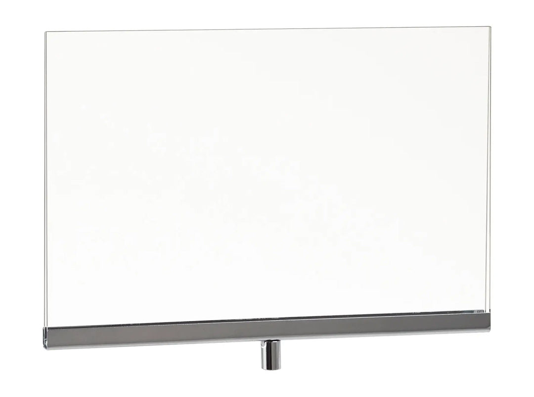 Acrylic Sign Holder with Chrome Channel