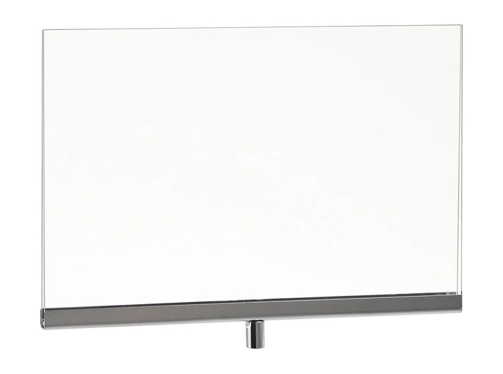 Acrylic Sign Holder with Chrome Channel