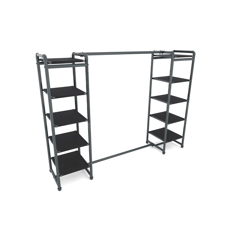 Pipeline Double Etagere with Hang Bar