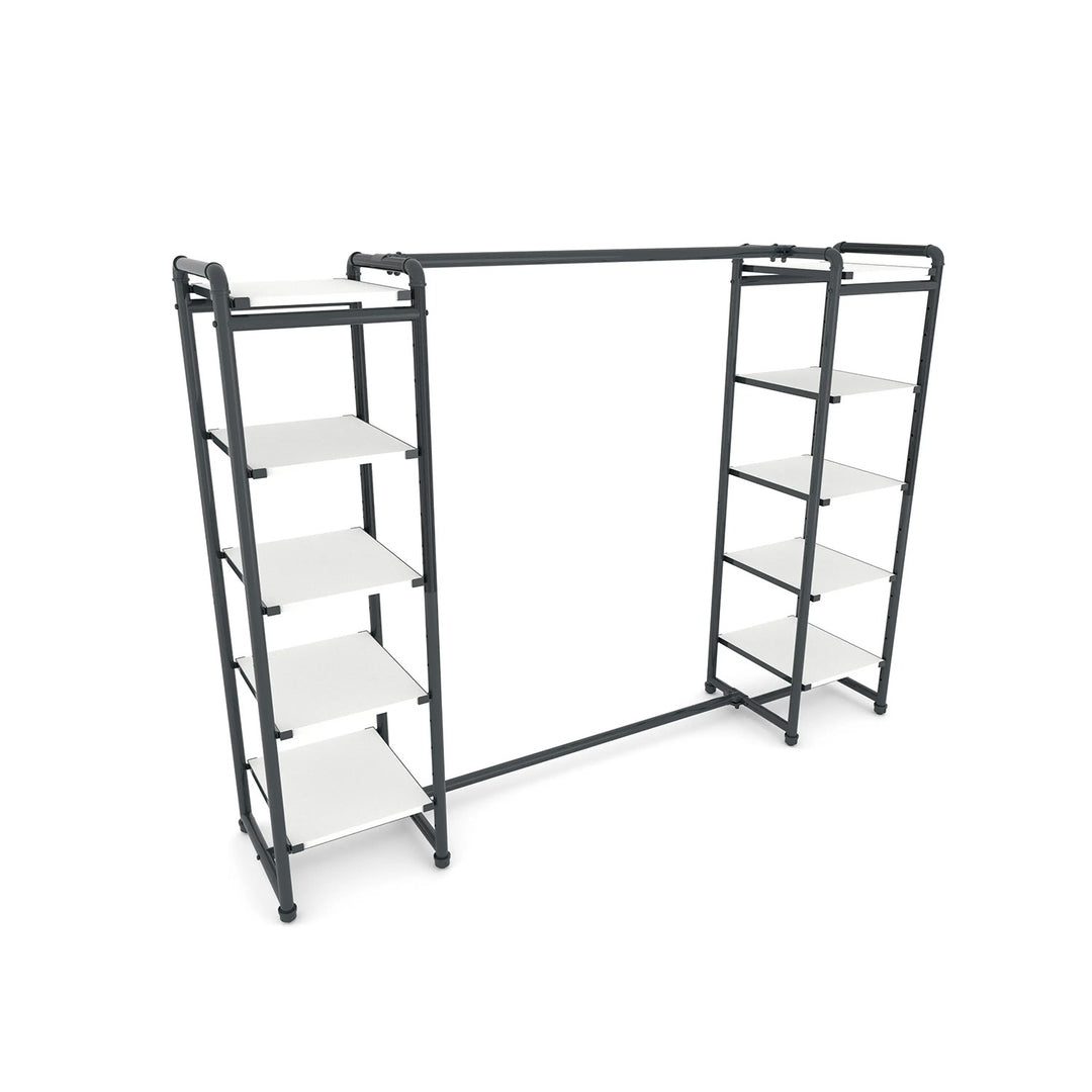 Pipeline Double Etagere with Hang Bar