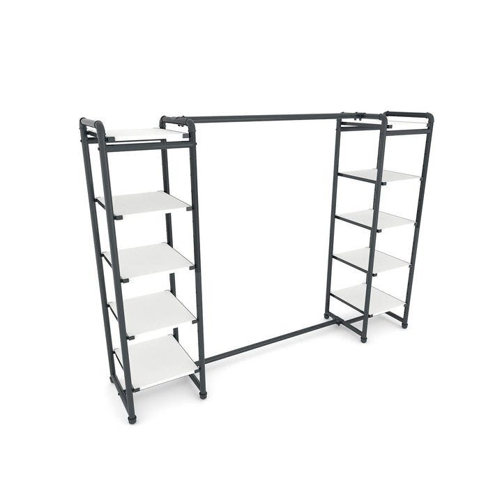 Pipeline Double Etagere with Hang Bar