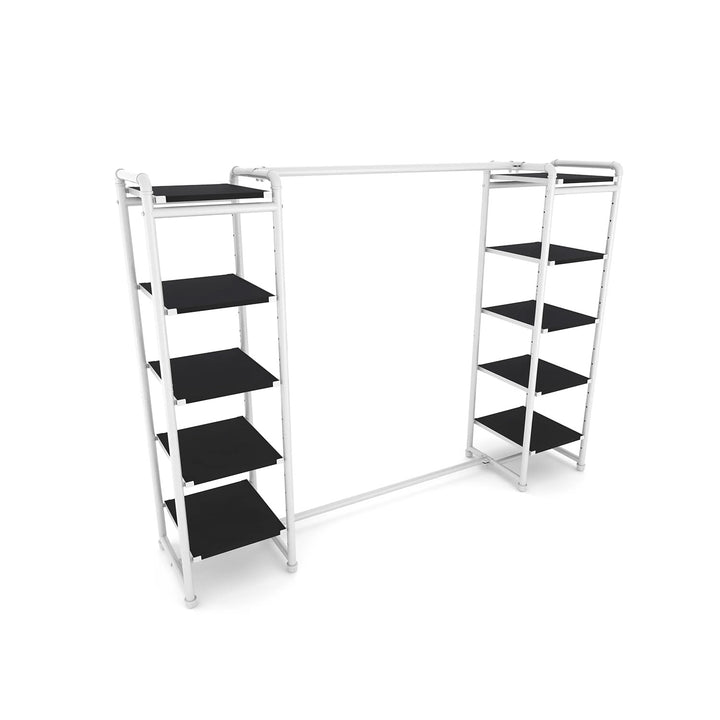 Pipeline Double Etagere with Hang Bar