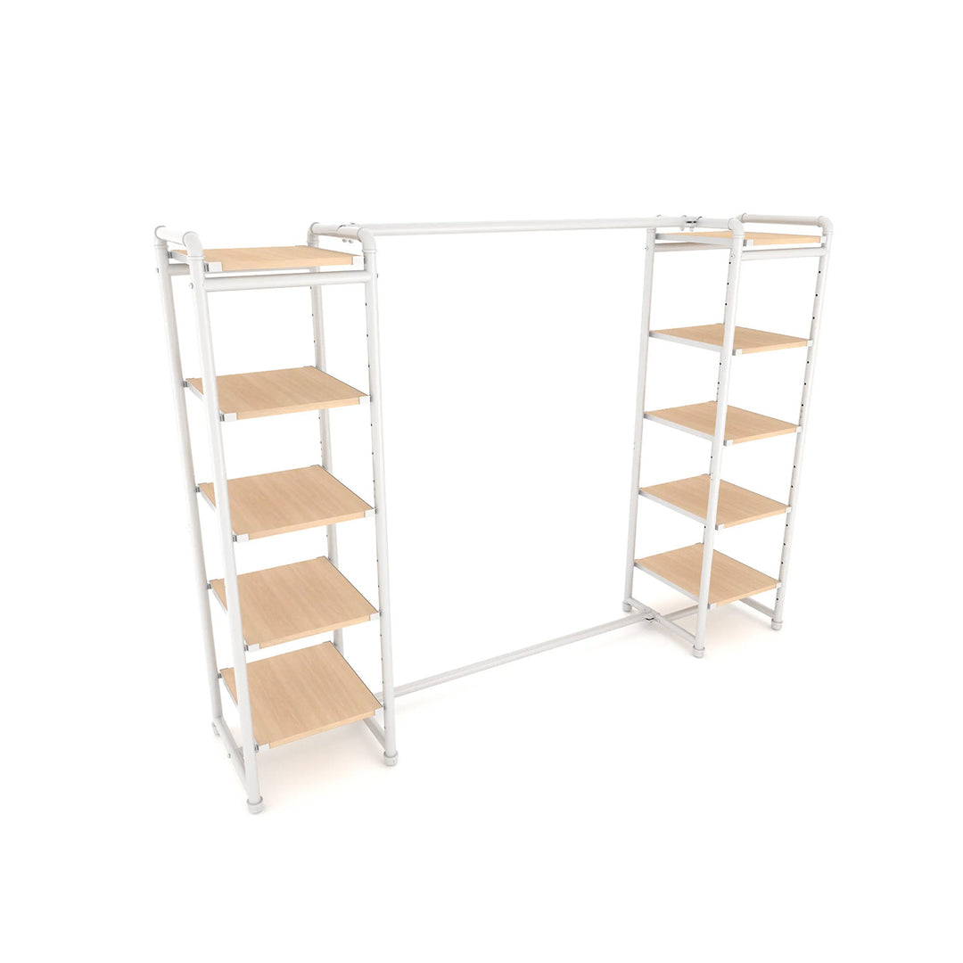 Pipeline Double Etagere with Hang Bar