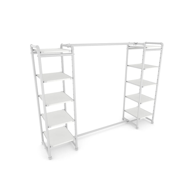 Pipeline Double Etagere with Hang Bar