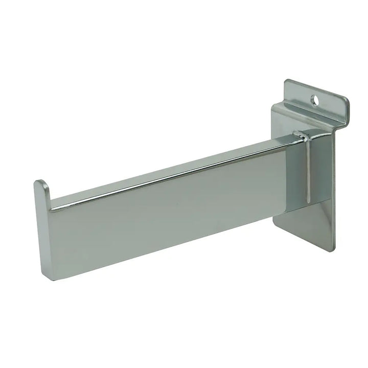 6" Rectangular Tubing Faceout for Slatwall - Chrome