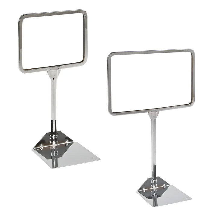 Metal Sign Holder with Round Corners with Shovel Base