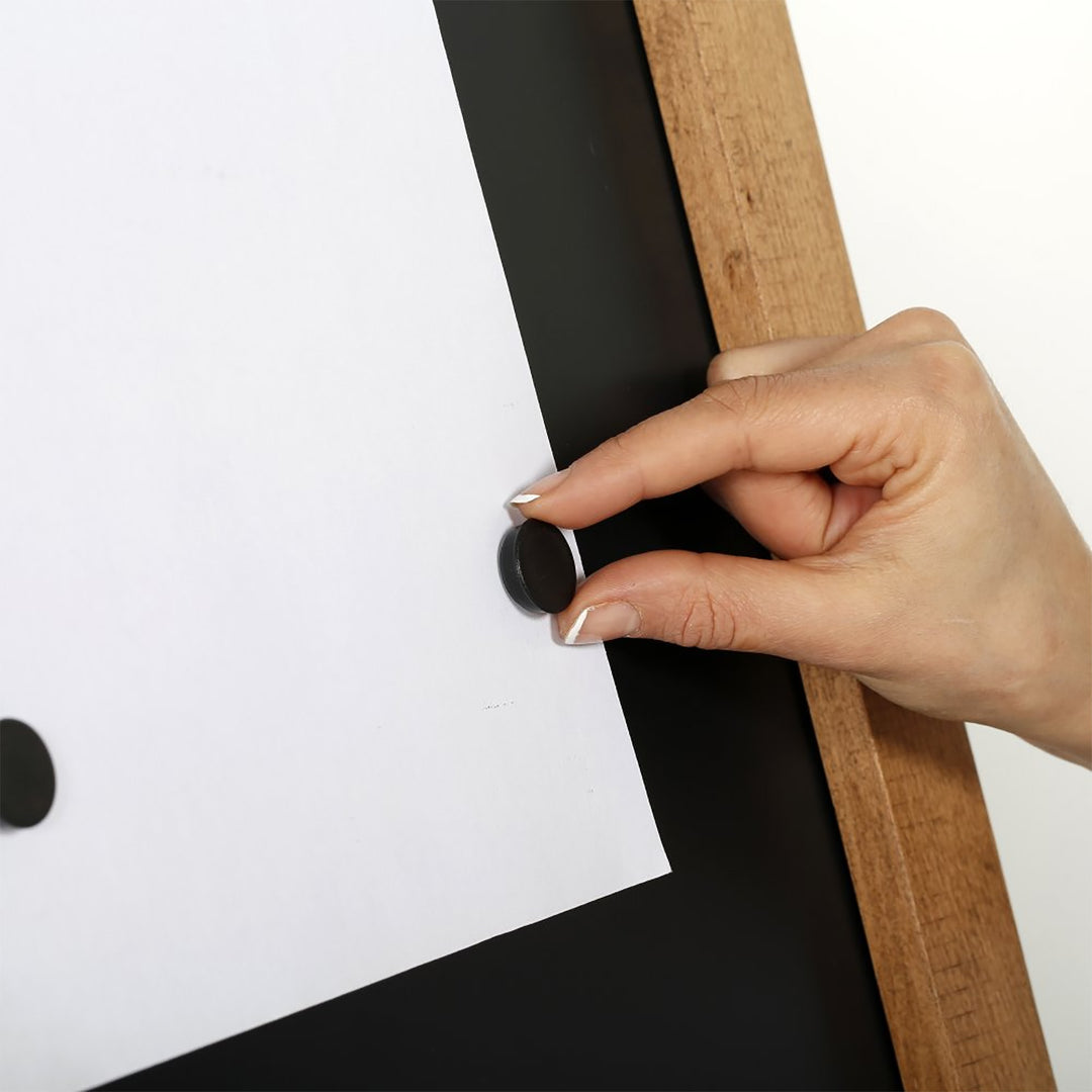 23.6″ x 30.70″ A-Frame Sidewalk Sign, Double-Sided, Chalkboard, Dark Wood Frame