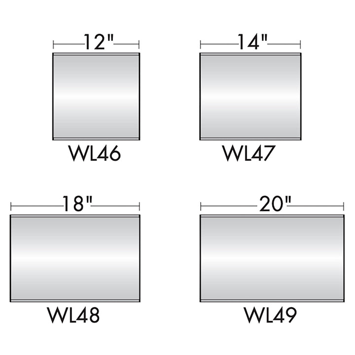 Wall Mount Sign Holder Frame - Curved Top to Bottom  - 12"H