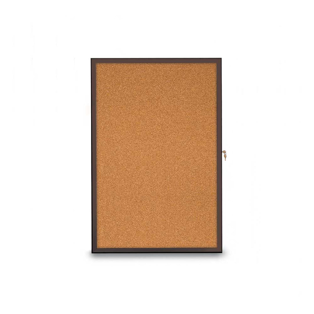 Slim Style Radius Indoor Enclosed Cork/Fabric Board