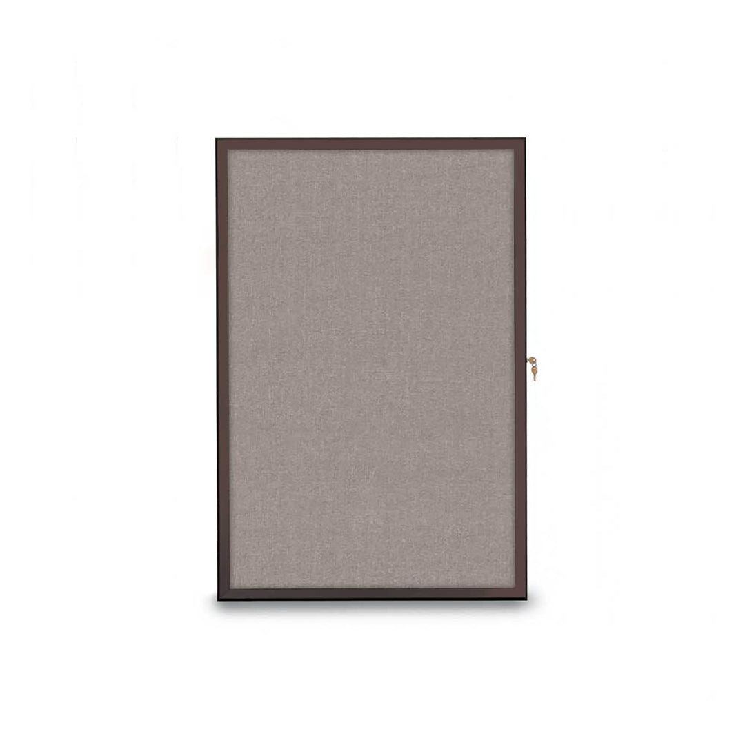 Slim Style Radius Indoor Enclosed Cork/Fabric Board