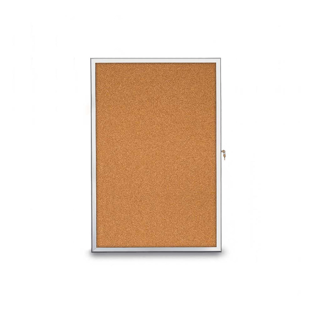Slim Style Radius Indoor Enclosed Cork/Fabric Board
