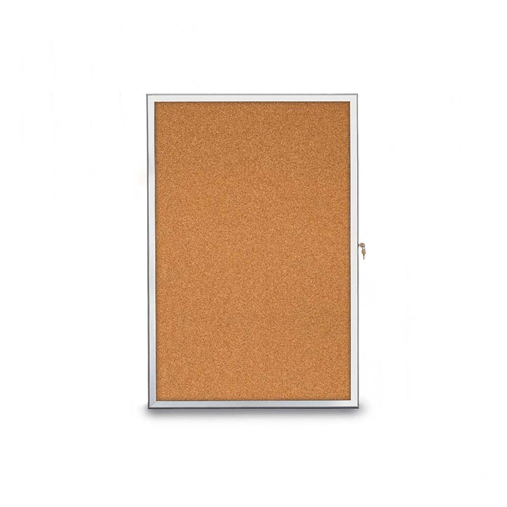 Slim Style Radius Indoor Enclosed Cork/Fabric Board