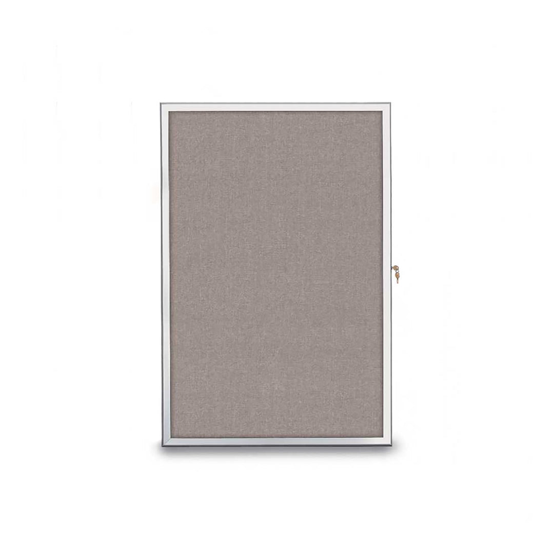 Slim Style Radius Indoor Enclosed Cork/Fabric Board