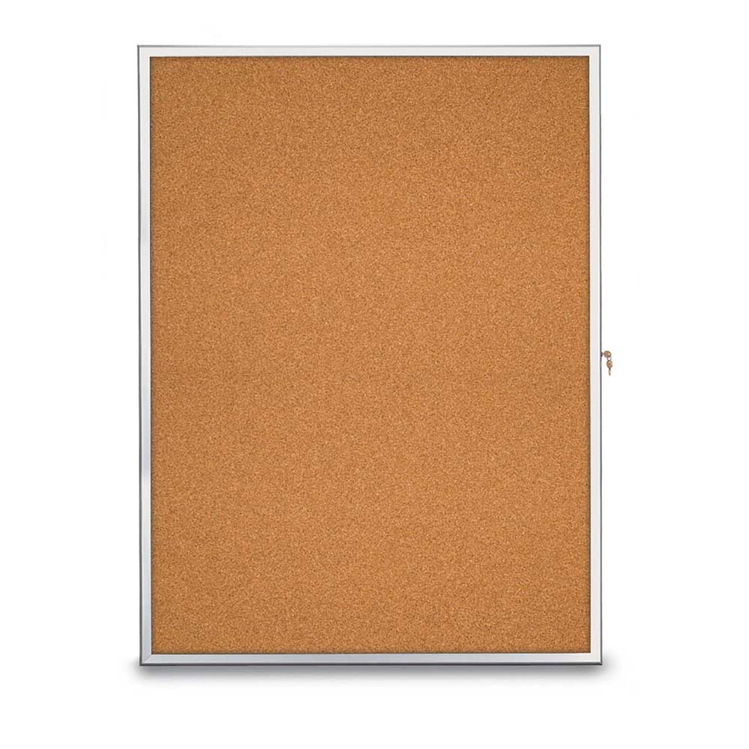 Slim Style Radius Indoor Enclosed Cork/Fabric Board