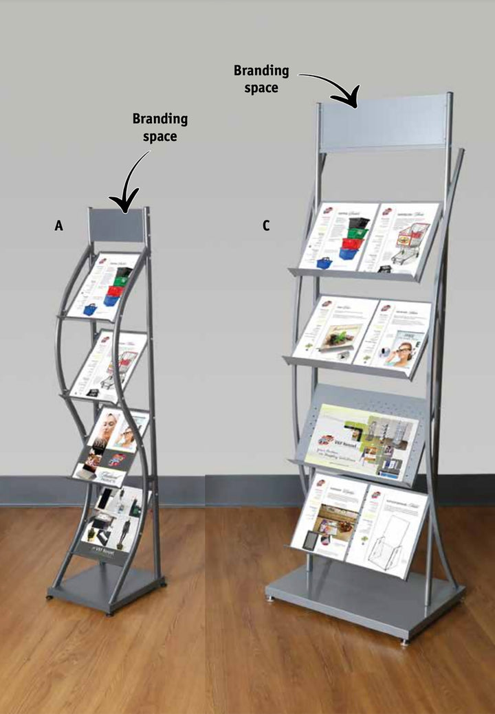 Torza Brochure Stand 54.75"H